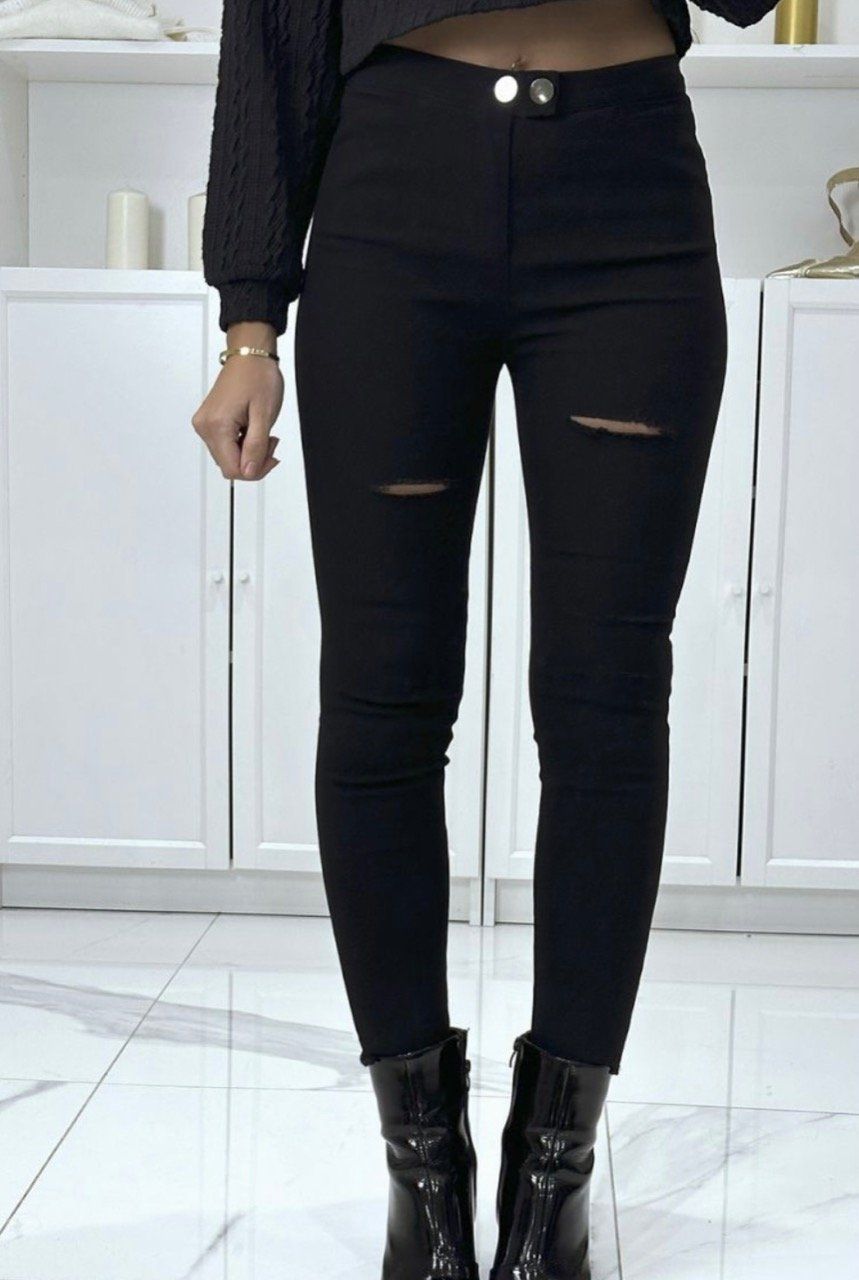 Pantalon slim déchiré